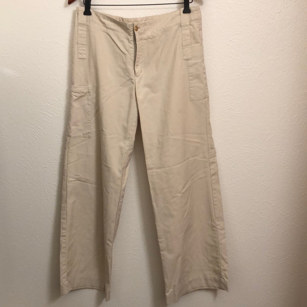 Y-3 Tan Cargo Pants Relaxed Fit Cotton